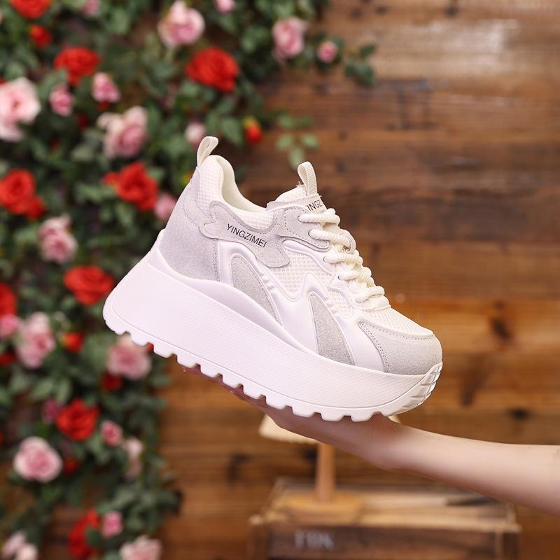 2025 summer thick-soled mesh breathable new popular casual Forrest Gump shoes sports casual shoes high value new Chinese style