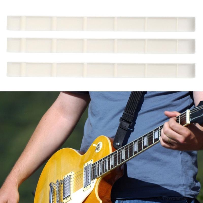 Slotted Guitar Bone Nut Up Saddles Vintage Modern Style Electric Guitar 6 String Pre-Slotted Nut Replacement Parts