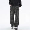 Camouflage Jeans Men's and Women's Summer American Trendy Straight-leg Pants High Street Ins Loose Sports Casual Pants