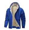 Men's Autumn and Winter Hooded Plus Velvet Thickened Lamb Fleece Cardigan Sweater Plus Size Men's Jacket
