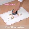 Kaseremy Pet Feeding Mat for Cats and Diatomaceous Cute Easy to Clean 40 x 60 Dogs, Earth, Non-Slip, Placemat, Absorbent, Quick-Drying, Asbestos-Free,