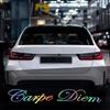 Pegatina para Coche con Diseño Lindo de Letras Carpe Diem Pegatinas de Vinilo para Parabrisas Delantero de Vehículo Accesorios de Pegatinas Personalizadas para Decoración de Coche