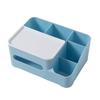 Tabletop Tissue Box Makeup Organizer Paper Box Cover Desktop Storage Box Phone Holder Cosmetic Storage Rack Napkin Holder