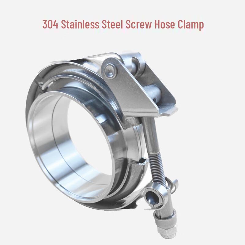 304 Stainless Steel V-Band Quick Release Flange Clamp 76mm