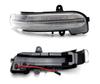 hotimp Clear Lens W203 C-Class LED Flowing Door Mirror Sequential Turn Signal Genuine Replacement Type Left and Right Pair