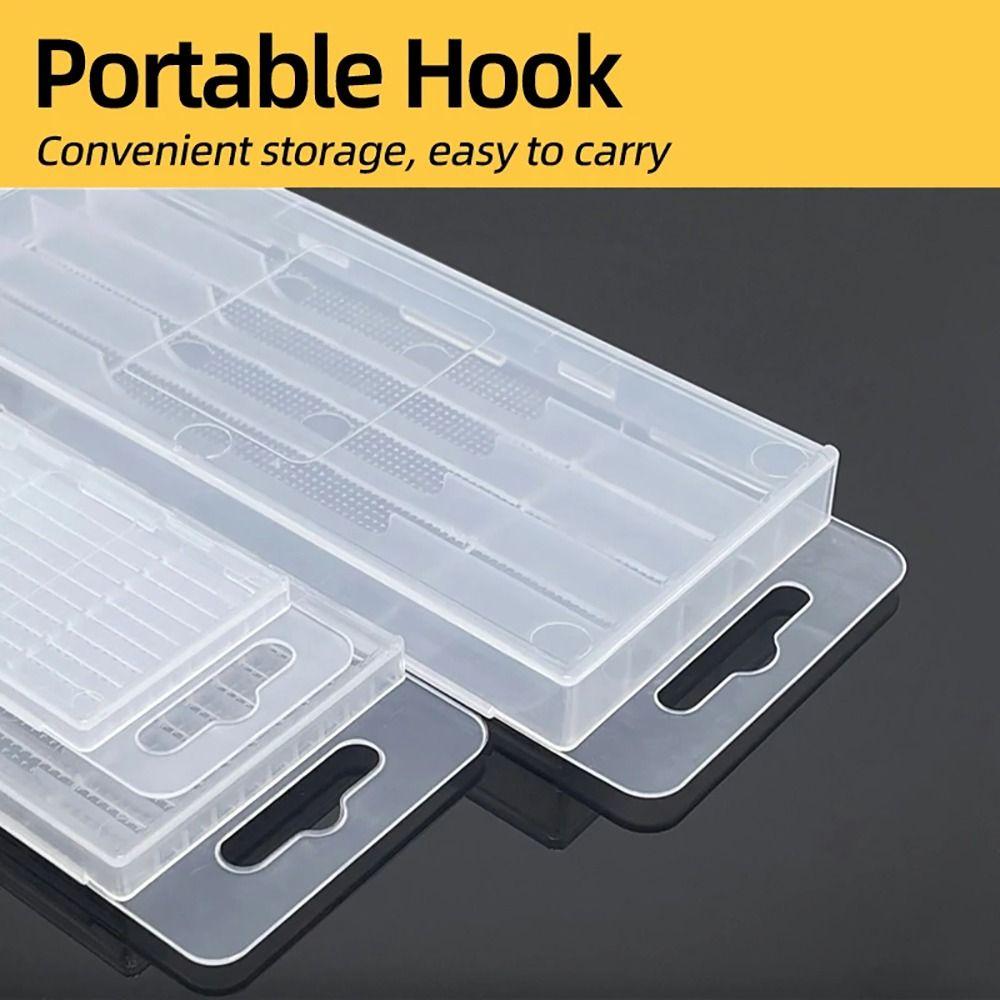 1Pcs Clear Tool Parts Storage Case Plastic Hardware Tool Box For Twist Drill Tap Accessories