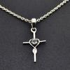 Collana con Ciondolo a Croce in Pietra Preziosa Topazio Azzurro Gioielli in Argento Sterling 925 Per Regalo di Natale