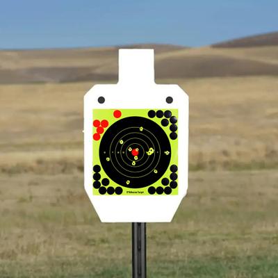 10 Pcs 8-Inch Splatter Target Sticker Self Adhesive Bullseye Fluorescent Yellow Shoot Target for Outdoor Indoor Shoot Competitions Practice