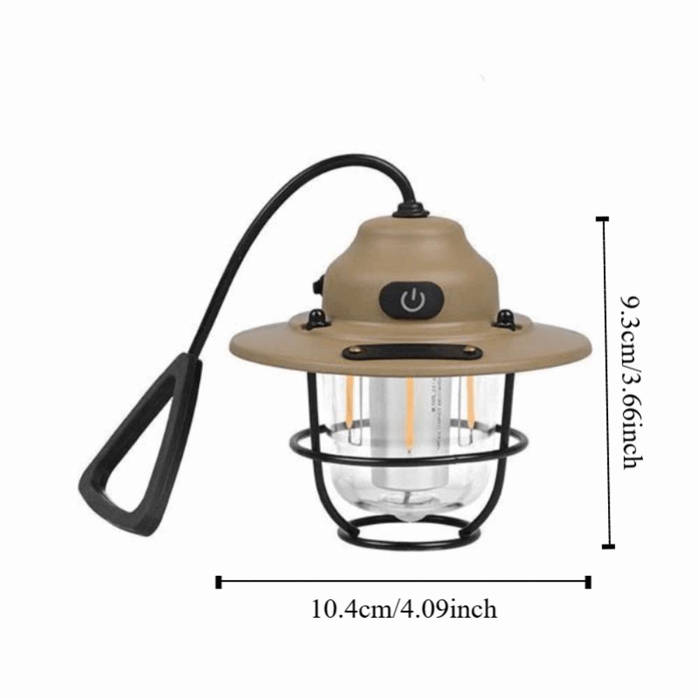 Portable Pendant Camping Lamp Hanging Retro Chandeliers Tent Lights Camping Ambient Light BBQ