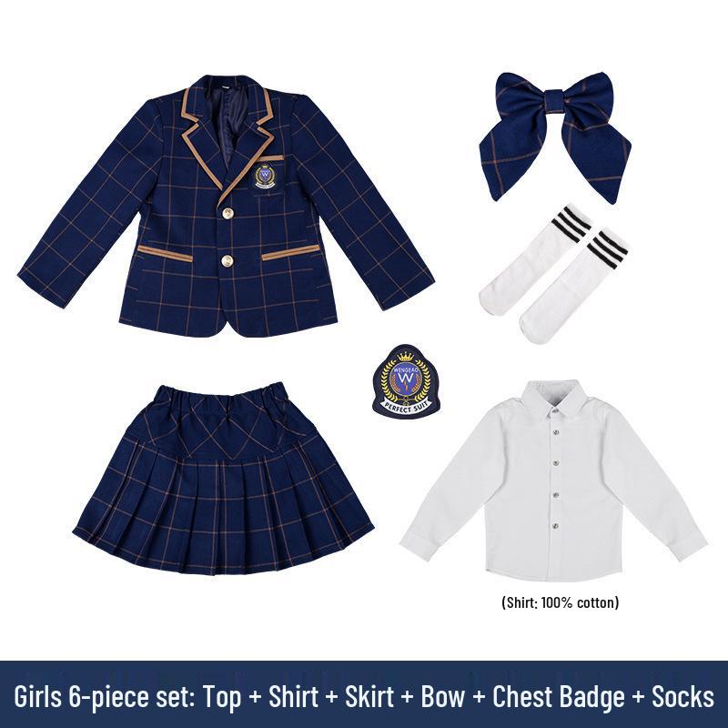 British Style Children's School Uniform Sets