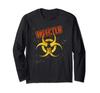 Infected - Infected Biohazard Symbol, Zombie Apocalypse, Grunge Style Long Sleeve T-shirt