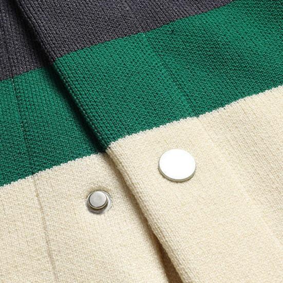 Cardigan pour homme, pull col rabattu, col en V, manches longues, poches, simple boutonnage, veste élastique tricotée, automne hiver