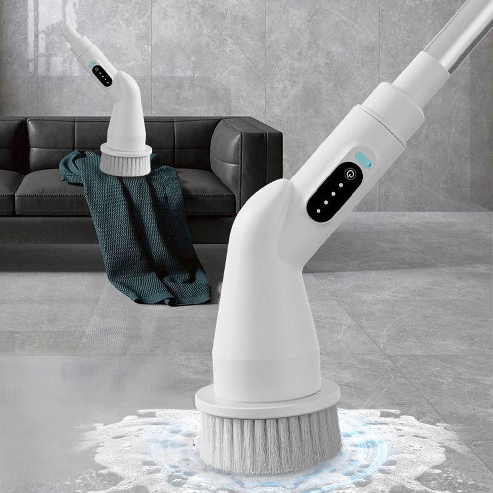 Adjustable Stretchable Arm Electric Scrubbing Brush Electric Spin Scrubber  Floor Maintenance