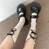 Hollow Lace Flocking Bow Fishnet Sock Cute French Retro Vintage Socks New Cool Women Socks