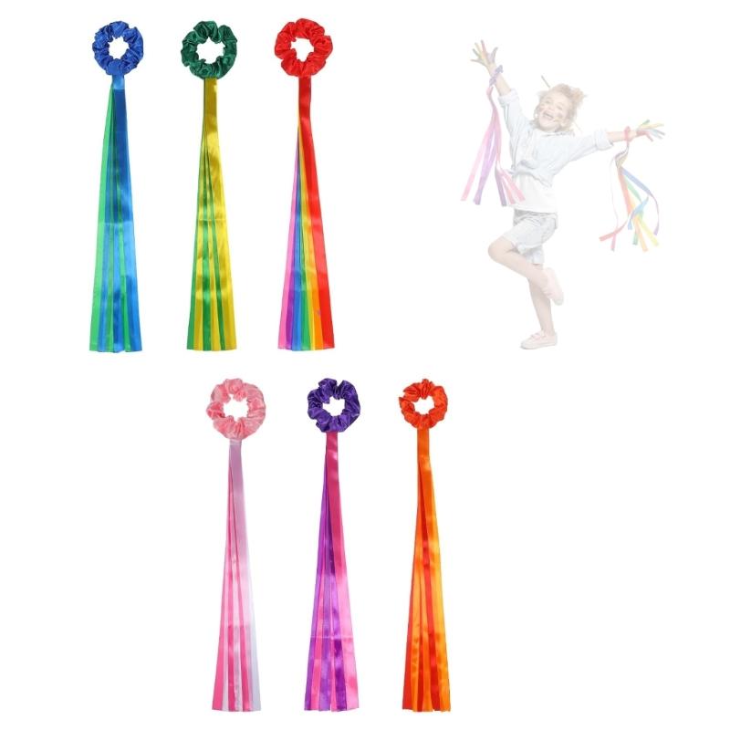 6 шт. Гимнастические танцевальные ленты, ручные ритмичные ленты, гимнастические танцевальные украшения для фестивалей и тренировок 1