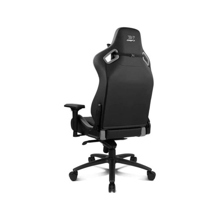DRIFT GAMING Chair DR600 -DR600BGRAY - Chaise de Jeu Professionnelle, Similicuir, accoudoirs 4D, Piston de Classe 4, mécanisme