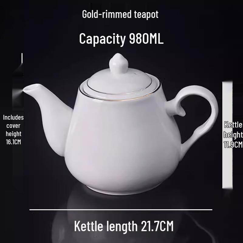 Zhishi New Chinese Gold Rim Ceramic Tableware