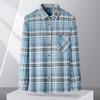Plus Size 11XL 10XL 9XL Men‘s Plaid Flannel Shirts Long Sleeve Cotton Fashion Casual Soft Standard-Fit Male Shirt Blouse Clothes
