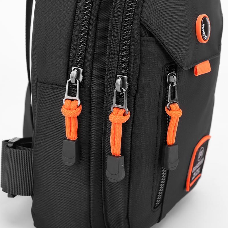 Men Fashion Chest Waist Bag Casual Outdoor Travel Nylon Sling Bag Chest Bag Phone Bag