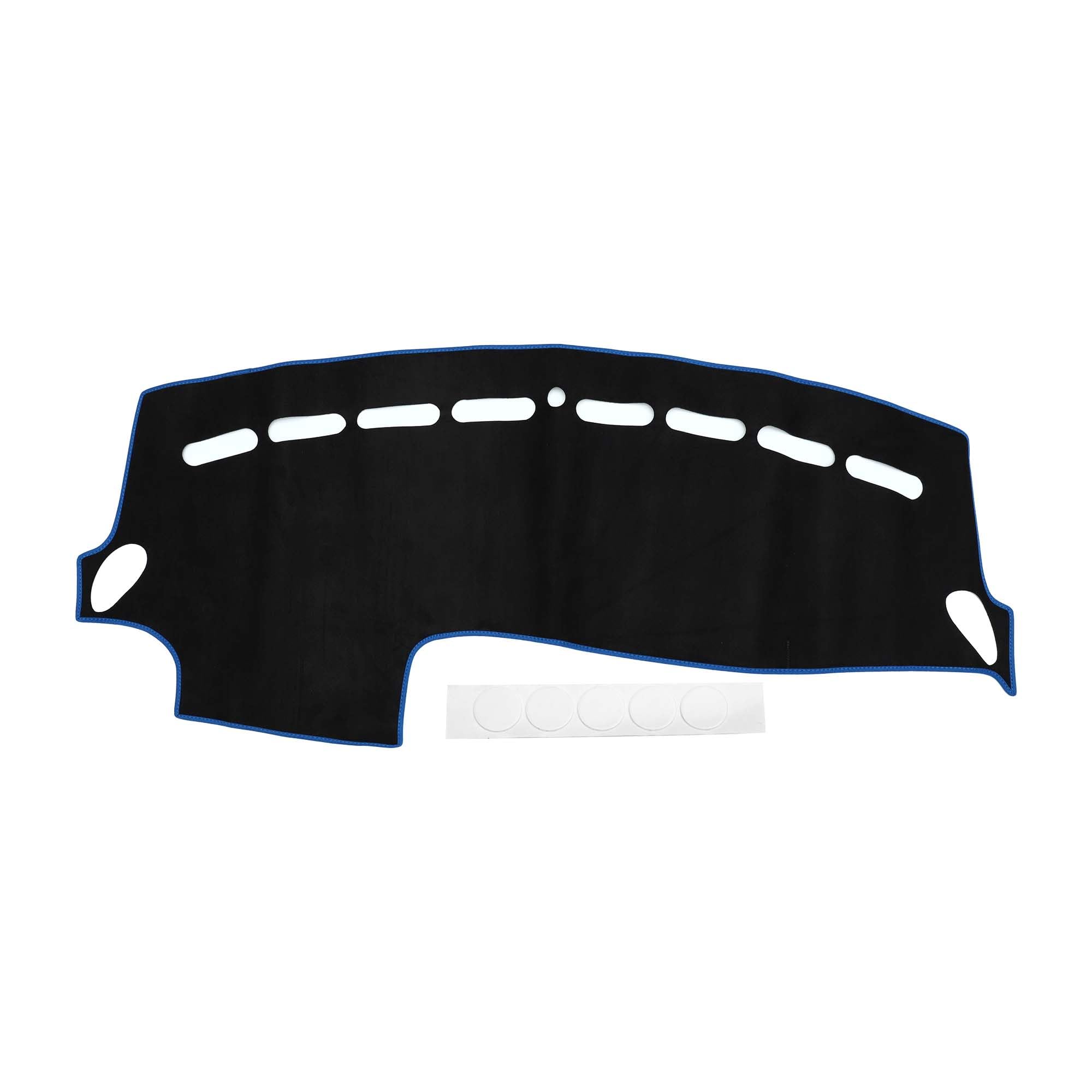 

HEROFFIX Dashboard Mat for Volvo V40 MB Series 2013 Interior Dashboard Cover with Sun and Scratch Protection Suede Black with Blue Lines Set Custom синий