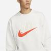 Nike Logo Letter Round Neck Pullover Long Sleeve Sweatshirt Men sweatshirt White DO8892-030
