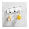 Living Room Coat Rack Hangers Household Items Creative Wooden Invisible Door Row Hook Foldable Clothes Bag Key Hanging Hook