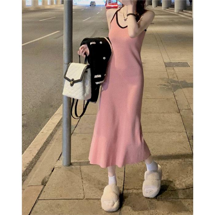 Women's Striped Knit Camisole Dress - Summer Slim Fit, Sweet & Spicy Style, Pure Desire Hot Girl Look