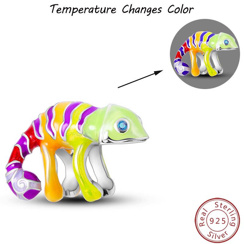 Temperature Change Color Copper Craft Chameleon Elephant Claw Pad Charms 3Mm Handmade Exquisite Jewellery Crafting