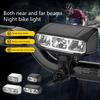 Shockproofed Bike Front Light High Capacity Battery Charging Bicycles Headlight for Low Light Trail Night Cycling