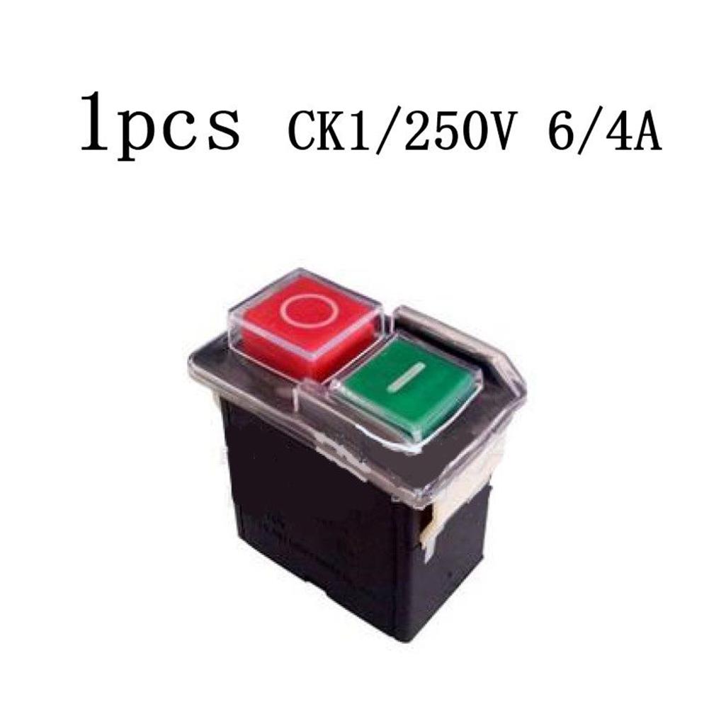 High Quality 100% Brand New Switch CK1/AC250V Black Switches 2.0*2.0*1.2in Control Switches Electrical Equipment
