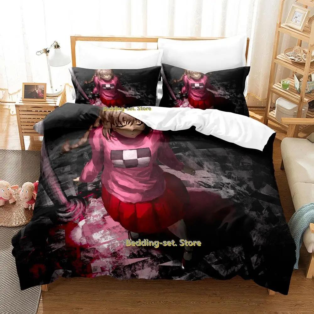 

Yume Nikki Постельное белье Односпальная кровать Твин Полный комплект постельного белья Queen King Size для взрослых и детей Спальня Пододеяльники Наборы одеял для девочек из аниме 70x133cm 2pcs