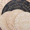 15/25cm Wooden Pendulum Board with Stars Sun&Moon for Divination Message Board Metaphysical Altar Decoration Altar Supplies