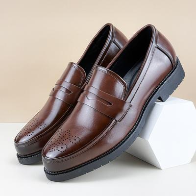 Herren Formelle Lederschuhe Britischer Stil Oxford Loafers Runde Zehe Atmungsaktiv Rutschfest Business Kleid Hochzeit Büro Freizeit Schuhe