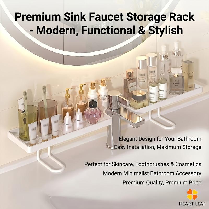 Practical Shelf | Bathroom Sink Organizer, Multi-functional Plastic Kitchen and Bathroom Sink Storage Rack Set - Faucet Hanging Storage Shelf