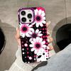 Flowers Art Purple Translucent Mobile Phone Case For IPhone 17 16 E 15 14 13 12 11 Pro Max 14 15 Plus 17 Air Colorful Hard Cover