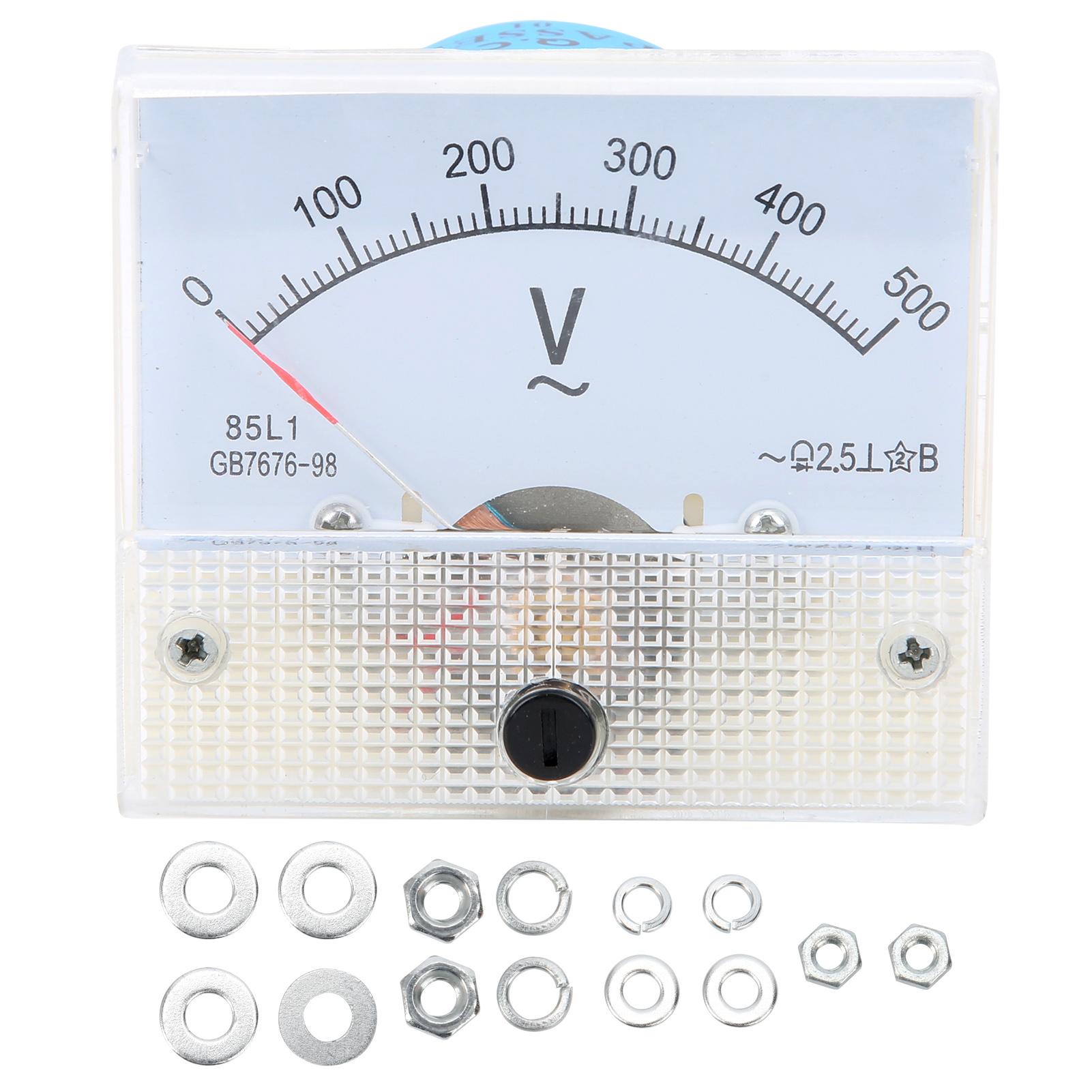 

85L1 AC0500V Pointer AC Voltmeter Header Electrical Voltage Measuring Device Tool