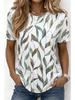 Unisexs Summer Casual Roundneck Shortsleeve Tshirt Simple Dragonfly Print Elegant Tshirt Stylish Unisexs Top