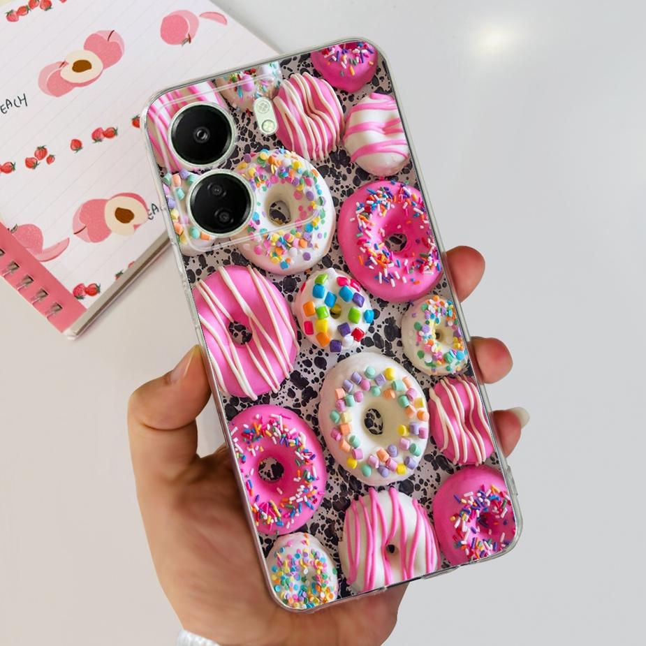 For Xiaomi Poco C65 Case Redmi 13C New Fashion Painted Back Cover 6.74'' Soft TPU Phone Case For Xiaomi Redmi 13C PocoC65 Bumper