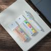 Mini Morandi Sticky Notes Set Fluorescent Index Stickers Memo Pad Self-Adhesive Label Stationery Office