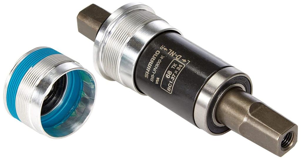 SHIMANO Bottom Bracket Compatible with Chain Shell 68mm Shaft EBBUN300KB27X MTB/CITY BB-UN300-K Case, Width Length 127.5mm (D-EL)