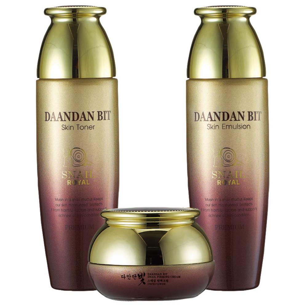 

[DAANDAN BIT] Королевский Роскошный Набор с Улиткой 3 шт. (Тонер + Эмульсия + Крем + Образец тонера + Образец эмульсии)