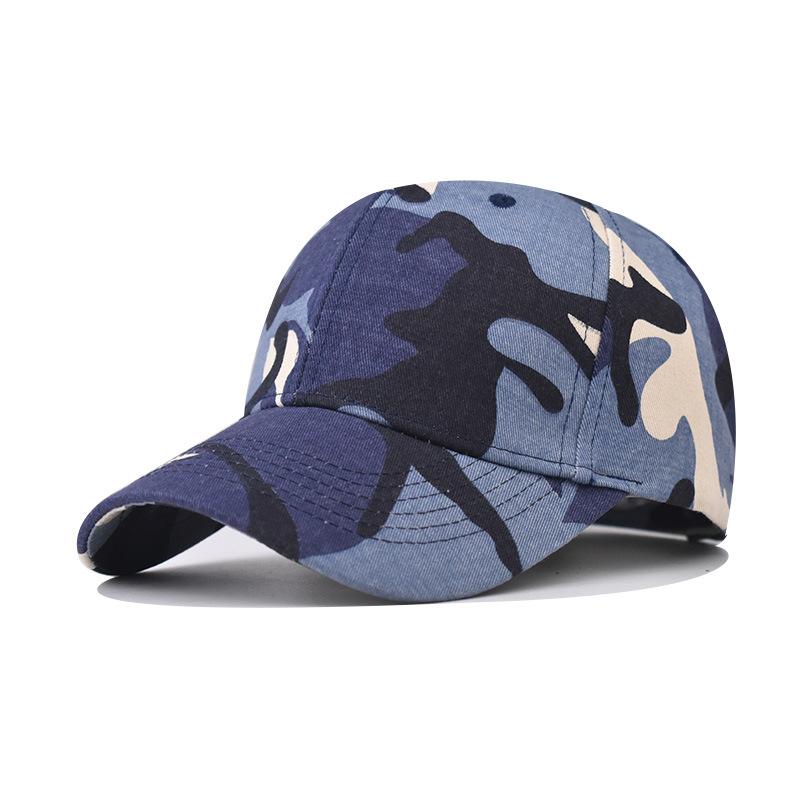 Individuelle Logo-Stickerei Camouflage Baseballkappe für Herren DIY Design Buchstabenmuster Druck Leichte Platte Kappe Unisex Adjustable gray