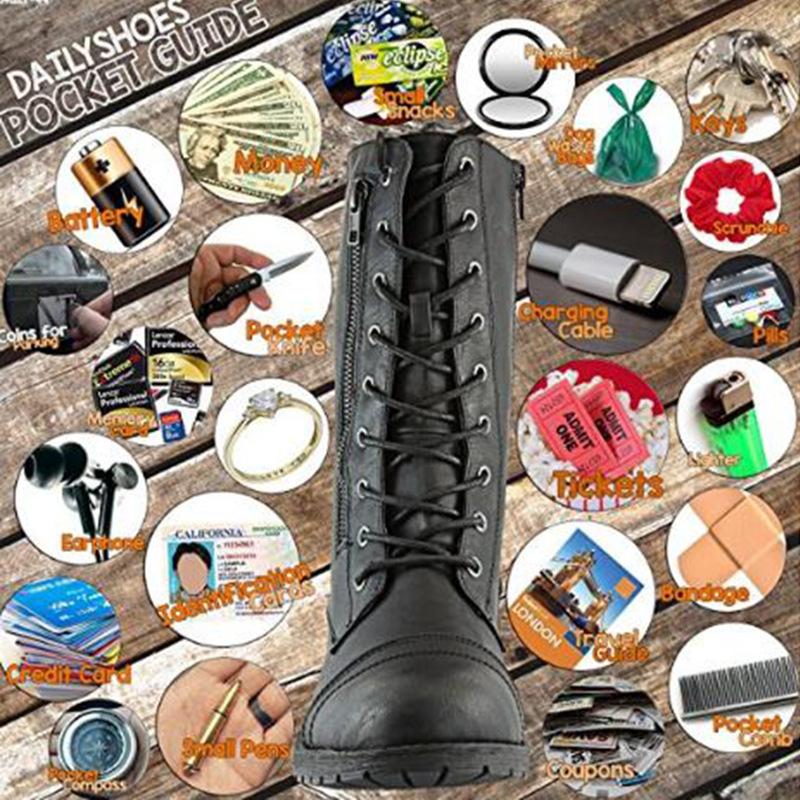 Autumn and Winter New Square Heel Low Heel Side Zipper Large Size Knight Boots