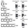 European Standard Multi-position Wall Socket with Flame Retardant Protection and Simple Design 
