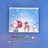 Envelope Calendário do Advento de Natal de 24 Compartimentos: Pulseira DIY e Cartão de Felicitações de Bênção Presente para Crianças