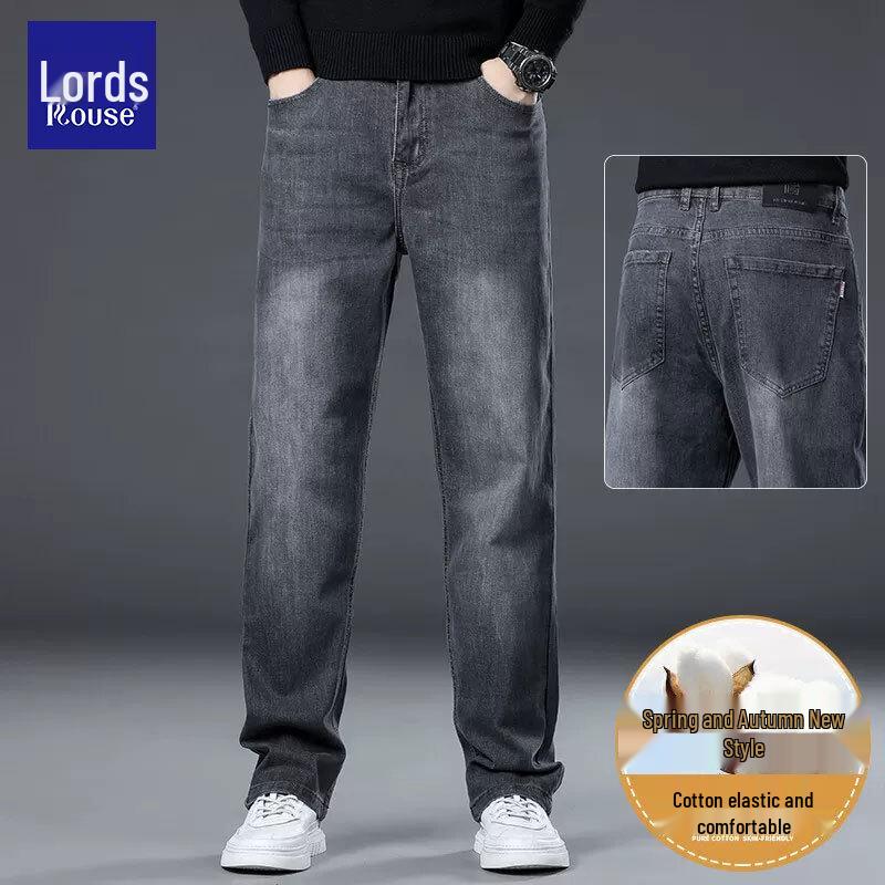 Luozi Men's Premium Straight-Leg Denim Jeans