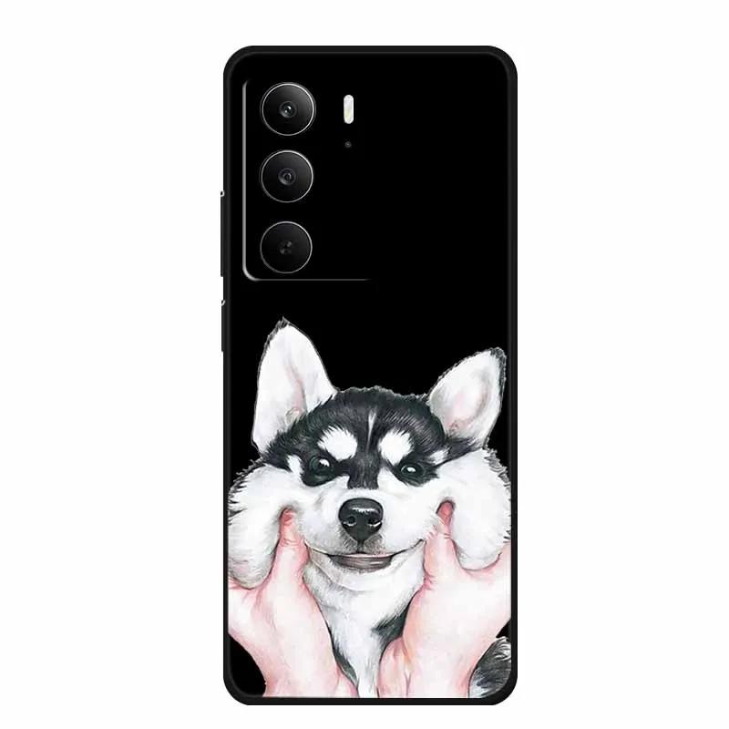 For Realme Narzo 80 Lite 5G Case Narzo80 Lite Coque Cartoon Cat TPU Black Silicone Soft Phone Case For Realme Narzo 80Lite Funda