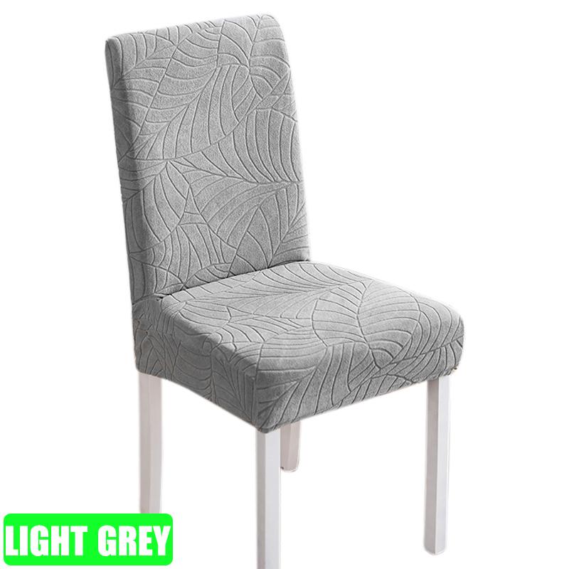 Elastic Chair Cover for Dining Room Wedding Banquet Hotel Solid Jacquard Chair Cover Stretch Chair Cover