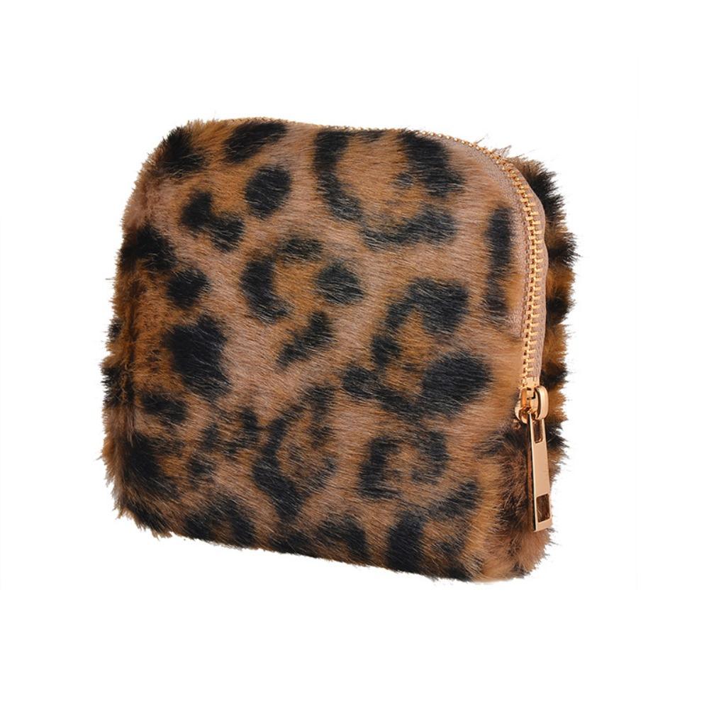 

Multi-Layered Zipper Jewelry Bag PU Bracelet Display Pouch for Watch Pendant Rings Earring леопард друку кольору