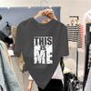 Unisex T Shirt for Women Korean Fashion Loose Teen Oversized Plus Size Tops Printed Graphic OM